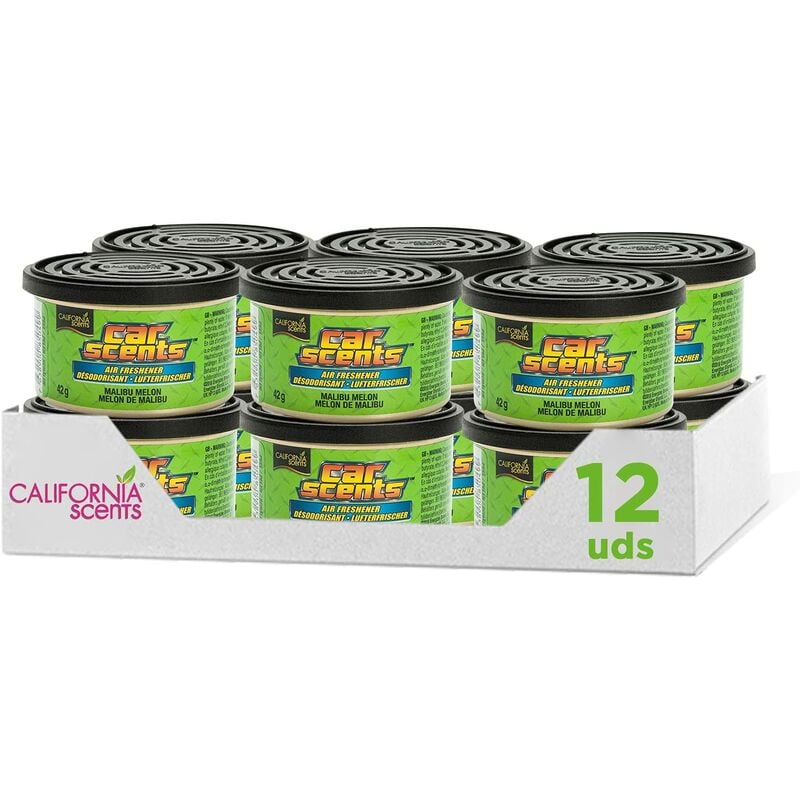 

California Car Scents - Ambientador de Coche Olor Malibu Melon (Melon) - PACK 12