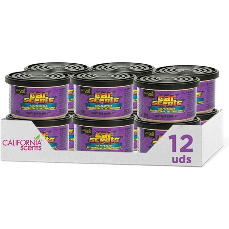 California Car Scents - Ambientador de Coche Olor Monterey Vainilla (Vainilla) - PACK 12
