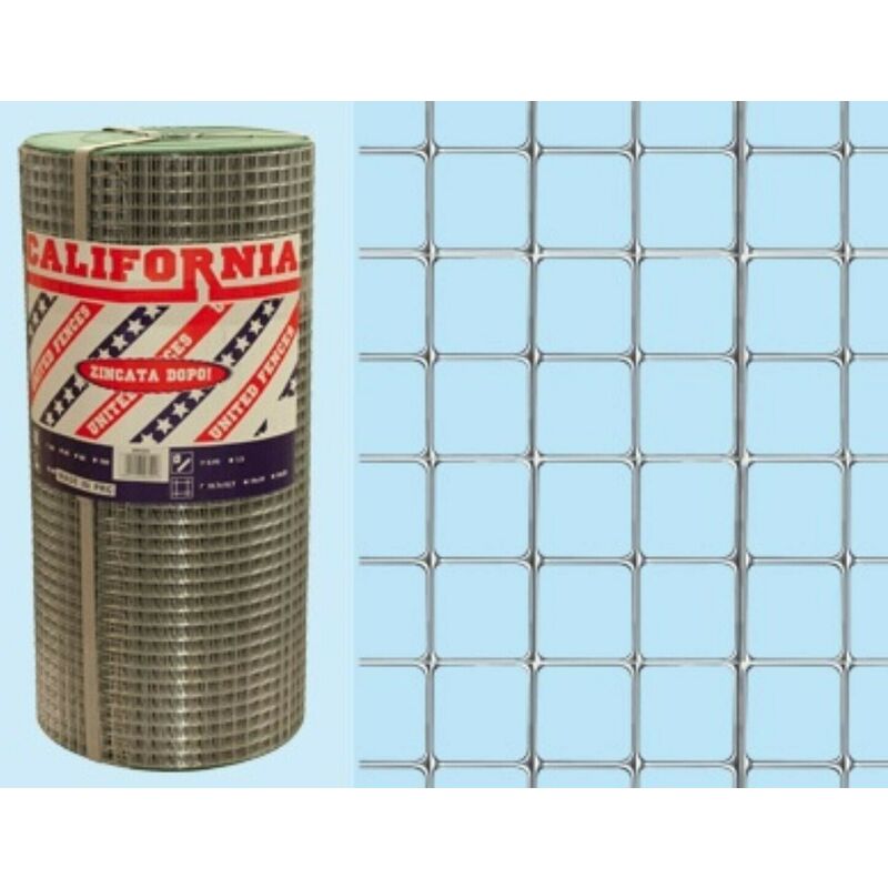 California carré maille maille galvanisée électro-soudée 12X25 1.50 RT.10MT H.50