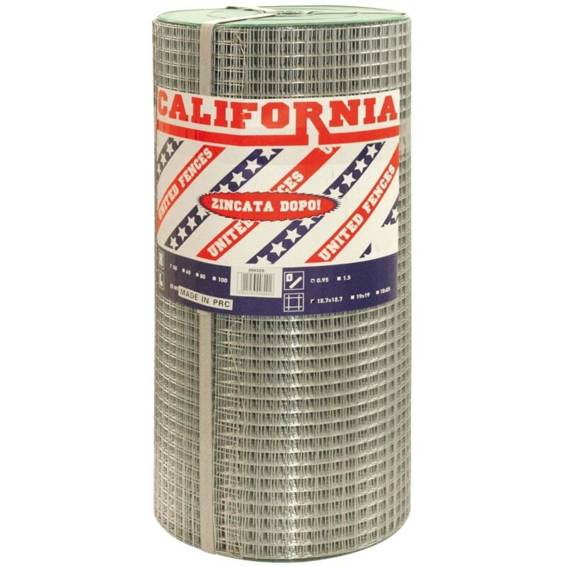 California carré maille maille galvanisée électro-soudée 12X25 1,50 RT.10MT H.80