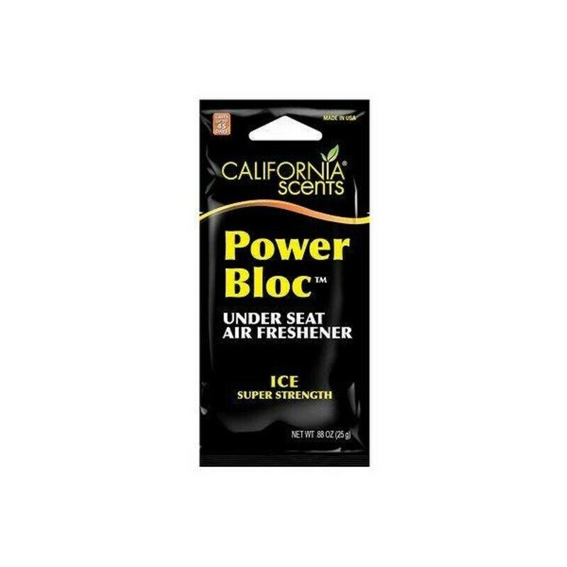 

Ambientador para Coche Power Bloc Ice - California Scents