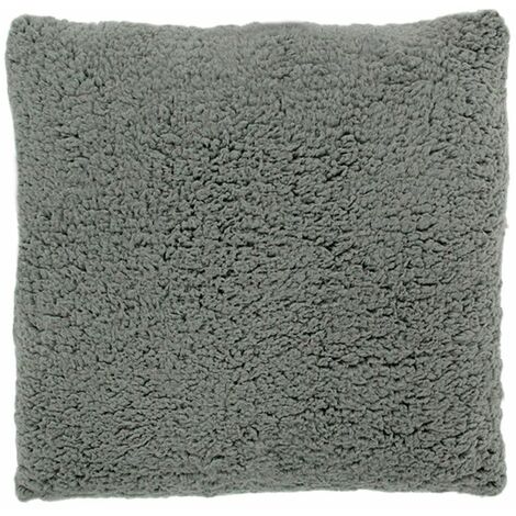 THEDECOFACTORY CALINE - Coussin aspect laine extra-doux gris 40x40