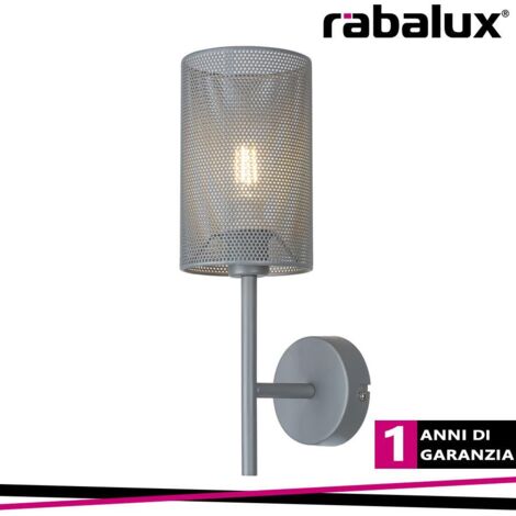 CALLIA, METAL WALL LAMP, E14 1X MAX 25W, GREY