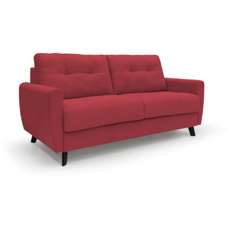 Callisto Divano letto matrimoniale 188 cm rosso