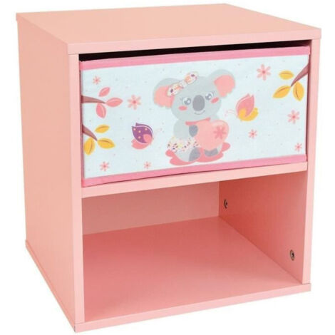 CALLY MIMI KOALA Mesita de noche con un cajón +- 36 x 33 x 30 cm para niño