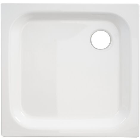 Calmwaters® - Essential - Kleine Duschtasse aus Stahl-Emaille in 80 x 80 cm in quadratischer Form - 01XP2226