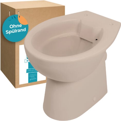 Stand wc mit spülkasten ohne spülrand sitzerhöhung senkrecht abgang | WCs & Toiletten