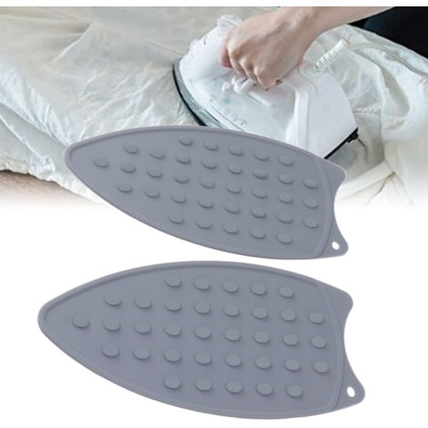 Calorific Rest 2 Pièces Silicone Matelas Anti-Chaleur Résistant Protection Pour Plan Repos Table Fer à Repasser Gris