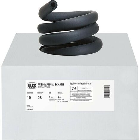 Calorifuge solaire haute température 15-13 Ø15 mm, épaisseur d’isolation 13 mm L 30 m sans fin