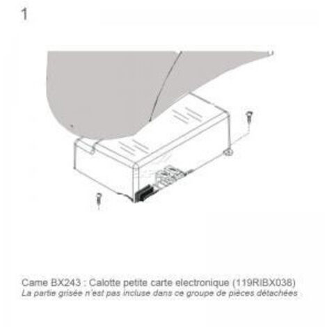 Calotta piccola scheda elettronica BX-243 – 119RIBX038
