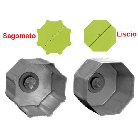 CALOTTA P.RULLO OTTAGONALE LISCIO A1086L