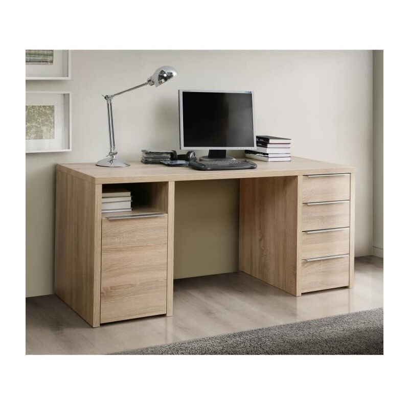 CALPE Bureau chene sonoma - L 160 cm