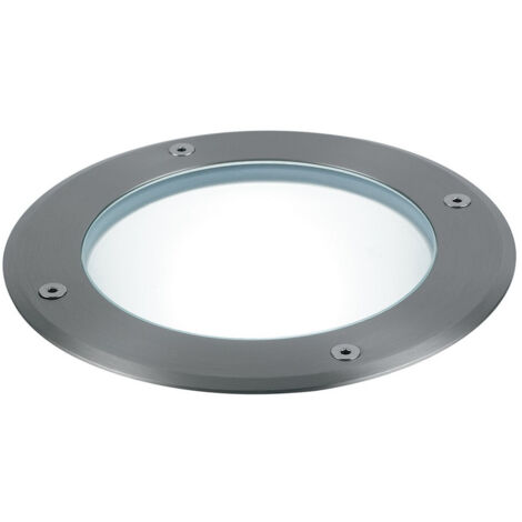 "Calpestabile da esterno DRIVE in acciaio inox rotondo 14 cm."