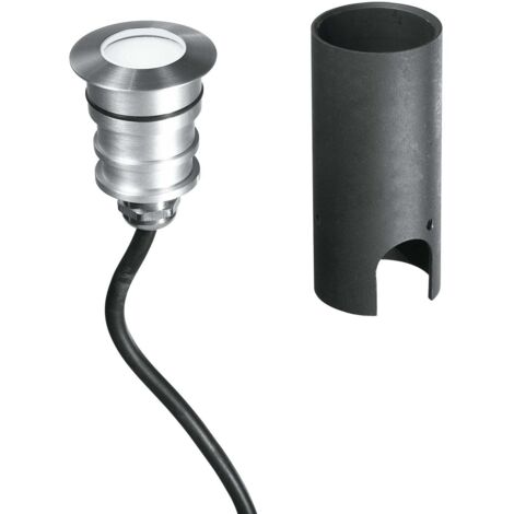 FAN EUROPE "Calpestabile LED da esterno IMPACT 24V tondo nichel 3W 4000K (luce naturale)"