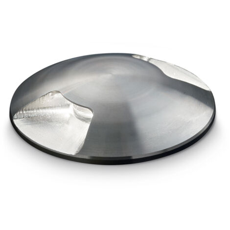 Calpestabile Moderno Rocket Alluminio Cromo 1 Luce 2W 3000K Luce Calda
