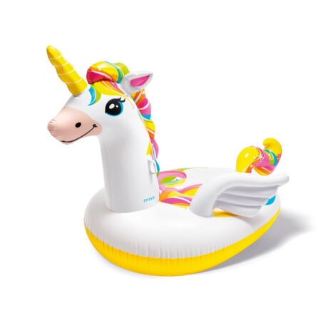 calvacabile gonfiabile intex "unicorno grande" in vinile 251x163x145 cm