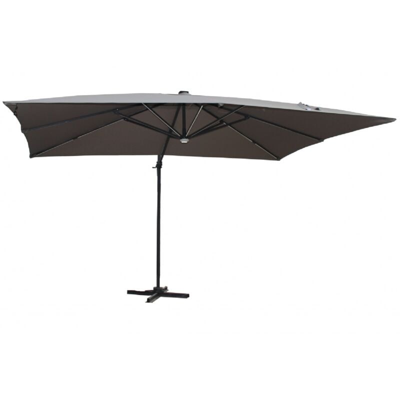 

Concept-usine - Calvia Gris: Parasol rectangular con LED - Gris