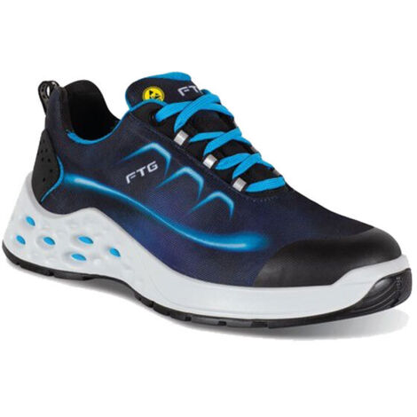 Calzado de seguridad FTG Energy S3S FO SR ESD - 45 (EU) - Noir / Bleu clair