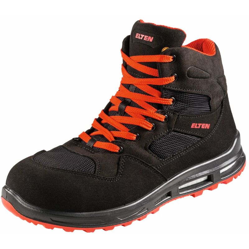 Elten - Calzatura alta con lacci nera/rossa lakers...