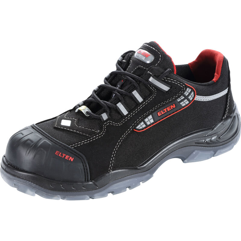 Calzatura bassa nera/rossa senex pro esd, S3