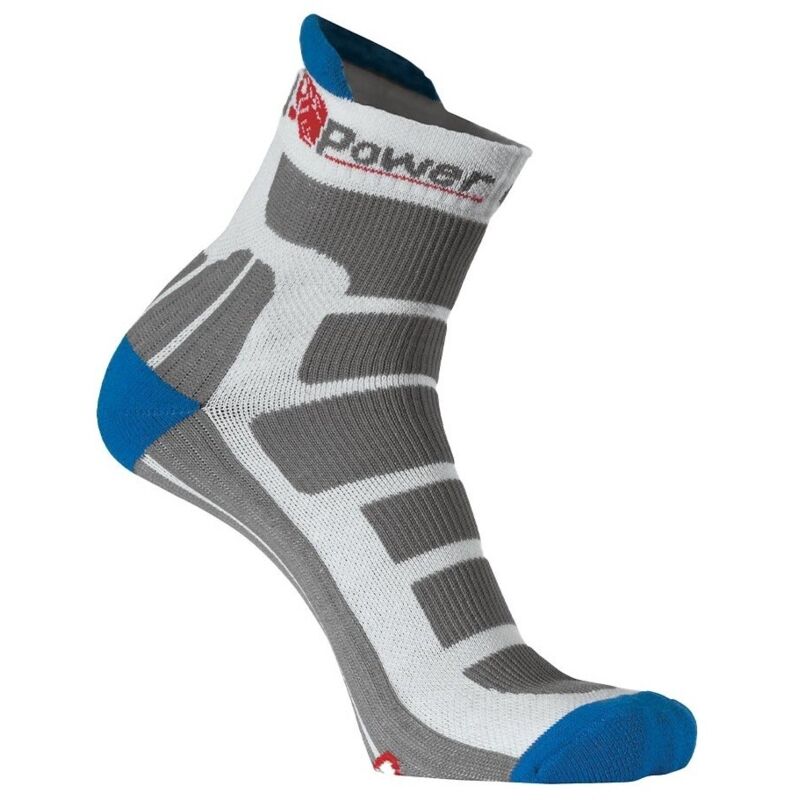 Calze Corte per il Lavoro u Power Wind Rinforzate e Traspiranti Bianco/Grigio s
