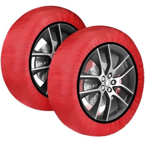 Calze da Neve Omologate Italia EN 16662-1 Kit con 2 Calze tessili per pneumatici XXL