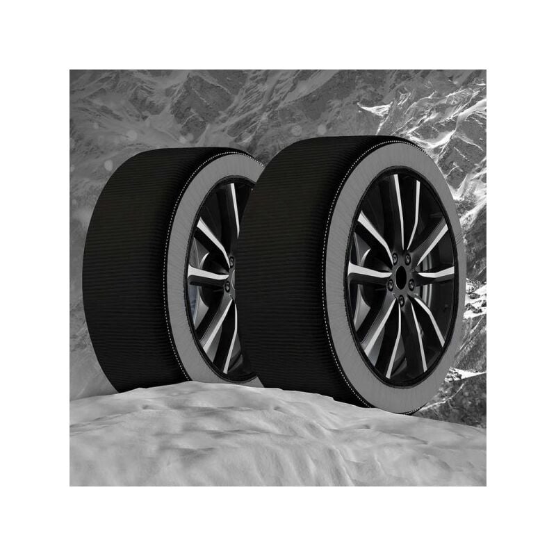 Image of Topolenashop Calze da Neve Omologate Italia en 16662 1 Kit con 2 Calze tessili per pneumatici xxl