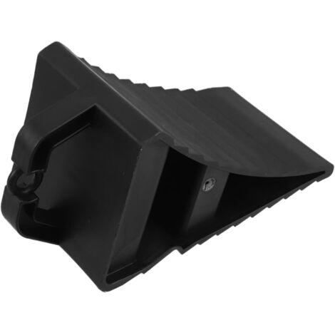 Calzos Antideslizantes para Camiones Soporte de Neumáticos Portátil de Plástico con Mango para Estacionamiento Pendientes Negro