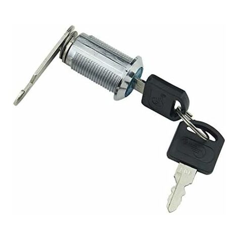 Cam Lock with Drawer Lock with 2 Keys for Mailbox, Drawer, Cupboard, Cabinet, Silver（30mm）