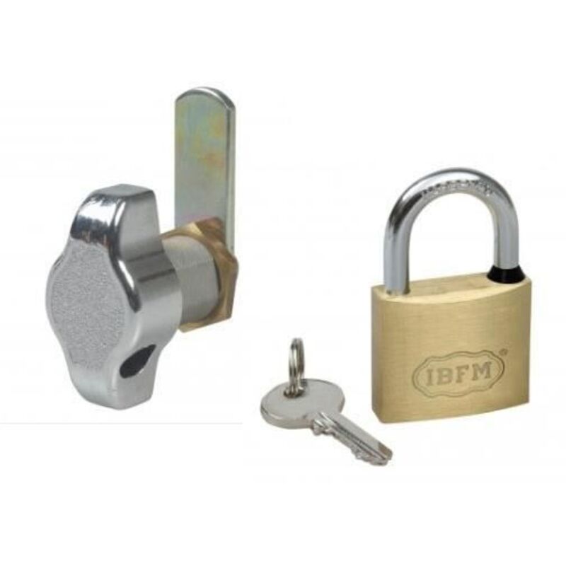 Cam lock with hole and