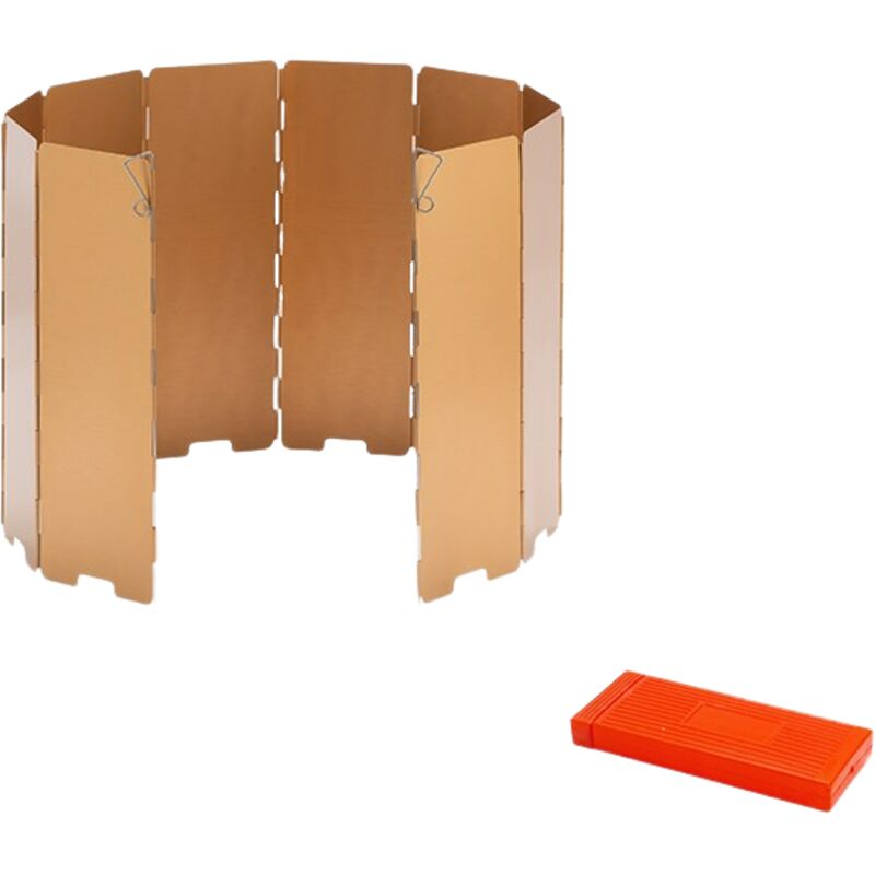 Cam poêle pare-brise pliable vent table de cuisson gaz bouclier pare-brise 10 (jaune)