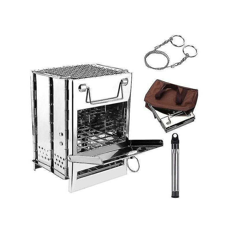 Cam Stove Portable Folding Less Steel Stove Backpac Stove For Outdoor