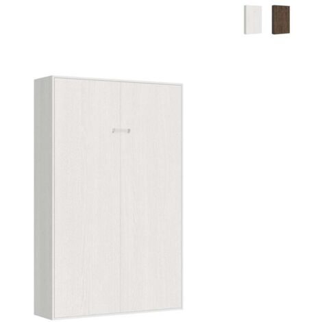 Cama 140 Kentaro abatible vertical fresno blanco