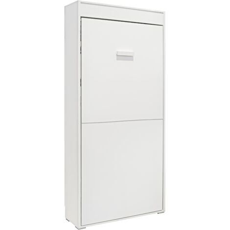Cama Abatible Vertical De 90X190 Color Blanco