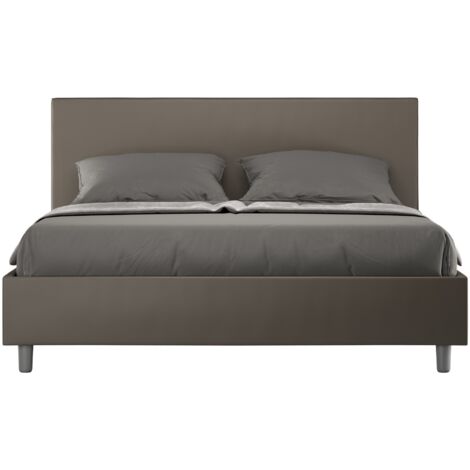 Cama Adele L.180 P.200 con base capuchino