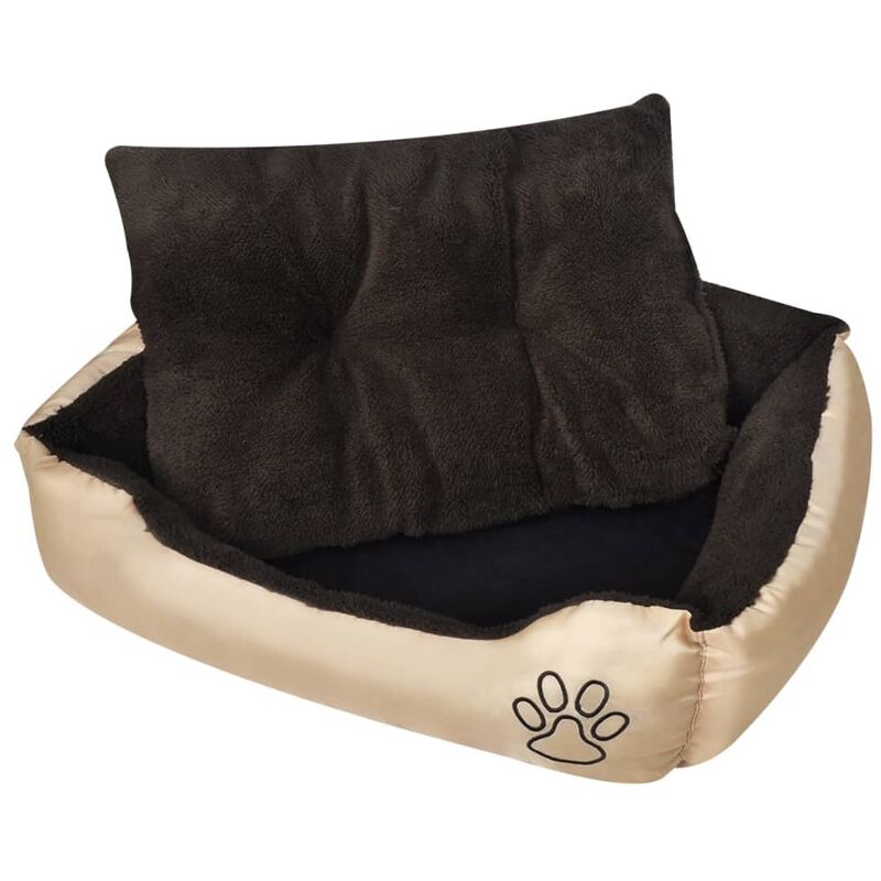 

Cama blanda para perros con un cojín acolchado, tamaño S - Marrón