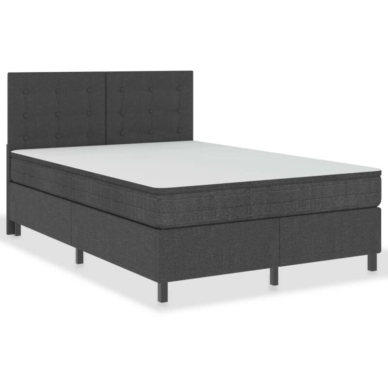 

Cama Box Spring Tela Gris Oscuro 140x200 cm Modelo 5 - Gris - Vidaxl