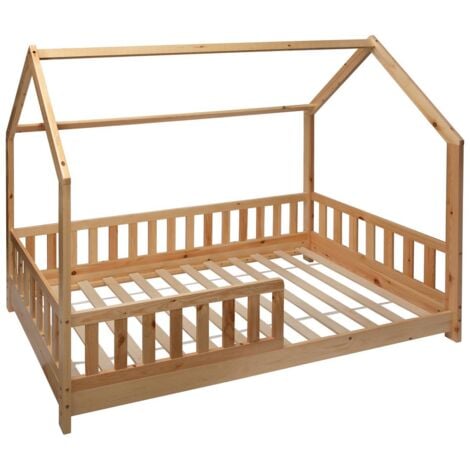 Cama cabaña infantil «Bosco» - madera 90 x 190 cm - Atmosphera créateur d'intérieur