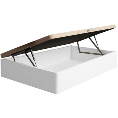 MIROYTENGO Cama Canapé 135x190 cm Plenit Dormitorio Moderno Color Blanco