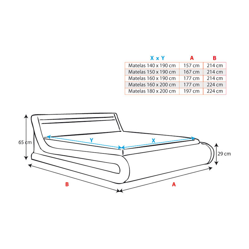 Cama Canape De Matrimonio Parisina Color Blanco 140x190cm Con