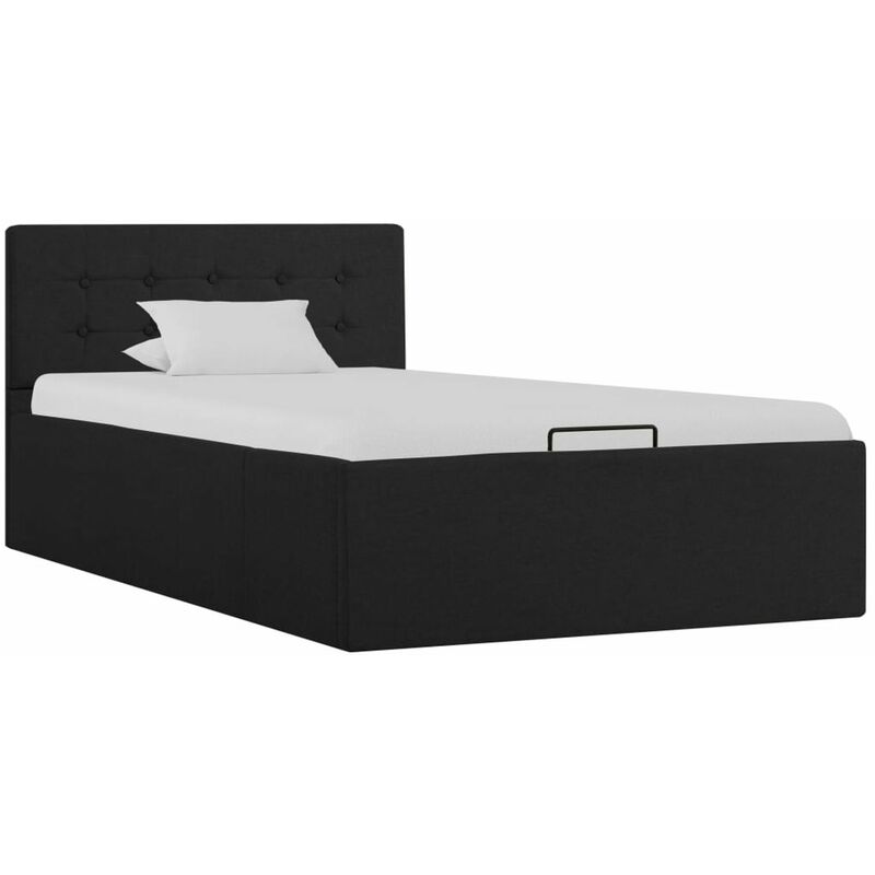 

Cama canape hidraulica almacenaje tela gris oscuro 100x200 cm
