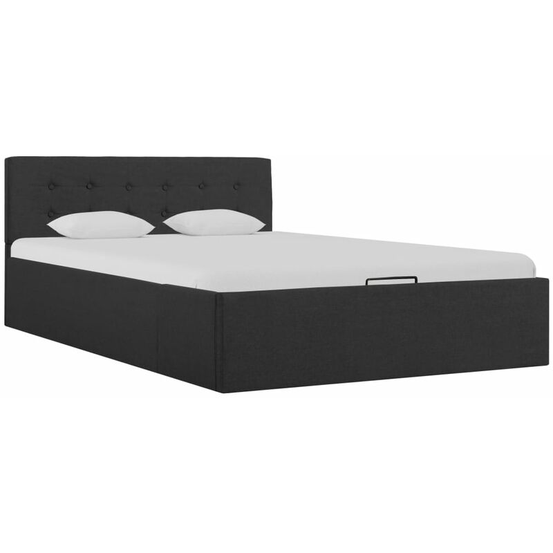 

BHD - Cama canapé hidráulica almacenaje tela gris oscuro 120x200cm