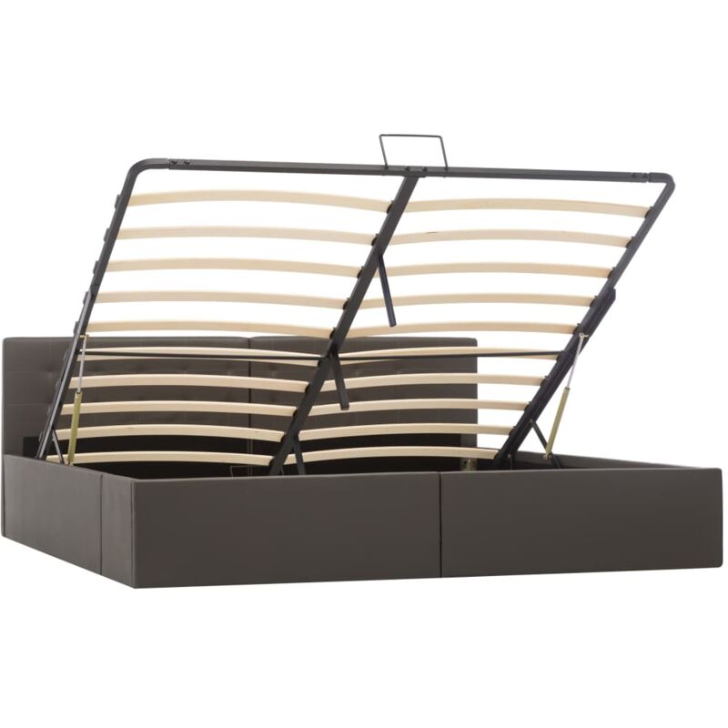 

Cama Canapé Hidráulica Cuero Sintético Gris 180x200cm - Gris - Vidaxl