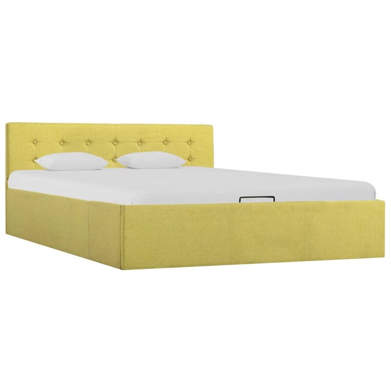 

Cama canapé hidraúlica de tela amarillo lima 140x200 cm