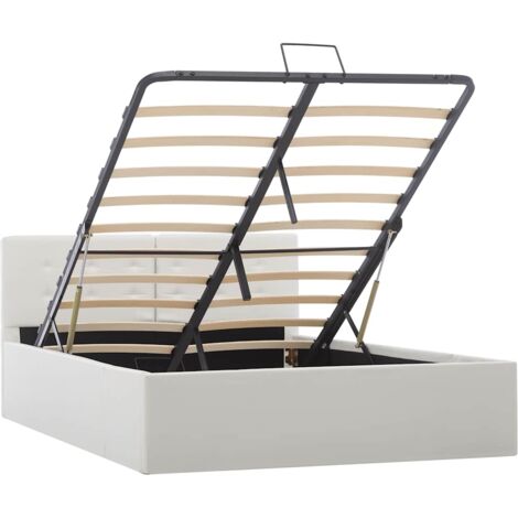 Cama canapé hidráulica sin colchón blanco 120x200 cm vidaXL