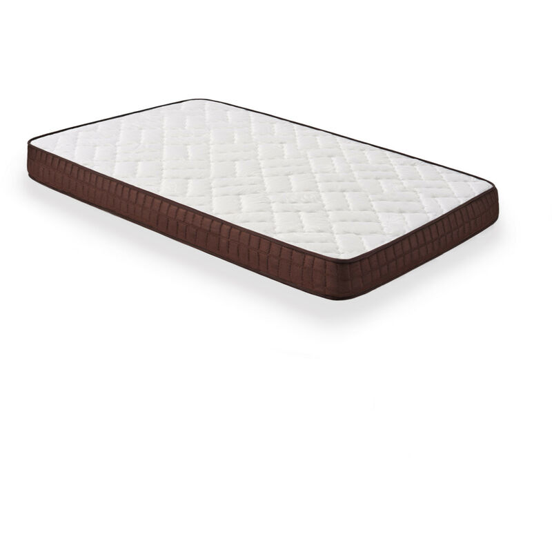 

Cama Completa - Colchón Viscobrown Doble Capa Viscosoft, Altura 15 cm + Somier Lama Ancha + Patas de 32 cm, 105x180 cm