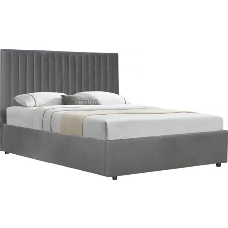 HABITAT ET JARDIN Cama con baúl "Mia" - 140 x 190 cm - Gris
