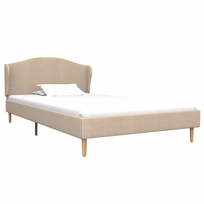 

Cama con Colchón Viscoelástico Tela Beige 90x200 cm - Beige - Vidaxl
