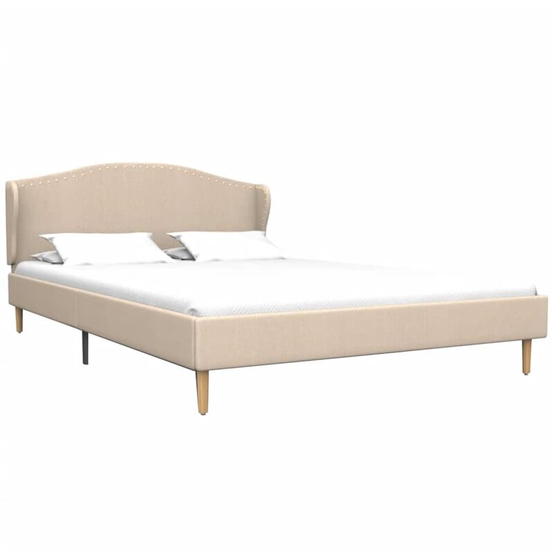 

Cama con Colchón Viscoelástico Tela Beige 120x200 cm - Beige - Vidaxl
