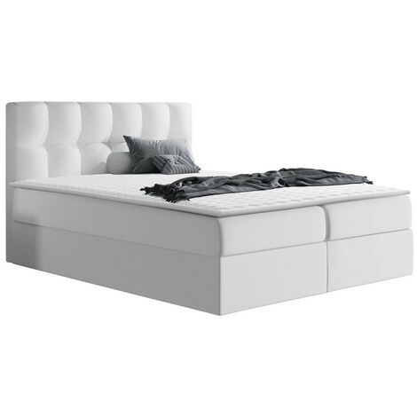 Cama continental Aedes, Soft 017, Individuales, Continental, 120x200, Cuero ecológico, Somieres, 126x208x103cm